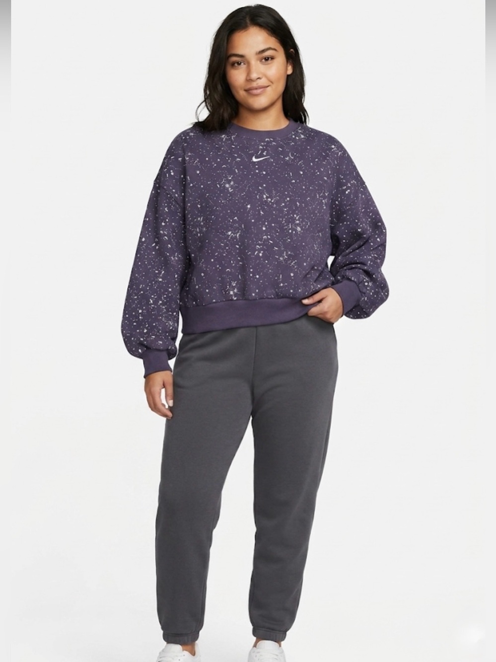 Nike Sportswear Women’s Oversized Speckled Fleece Sweatshirt